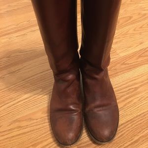 Frye Melissa Button Boots in Cognac